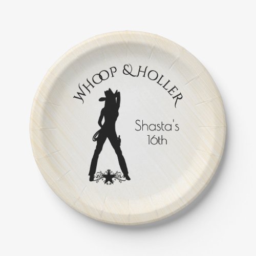 Hot Cow Girl Paper Plates