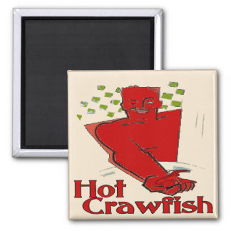 Hot Crawfish with Red Man Magnet