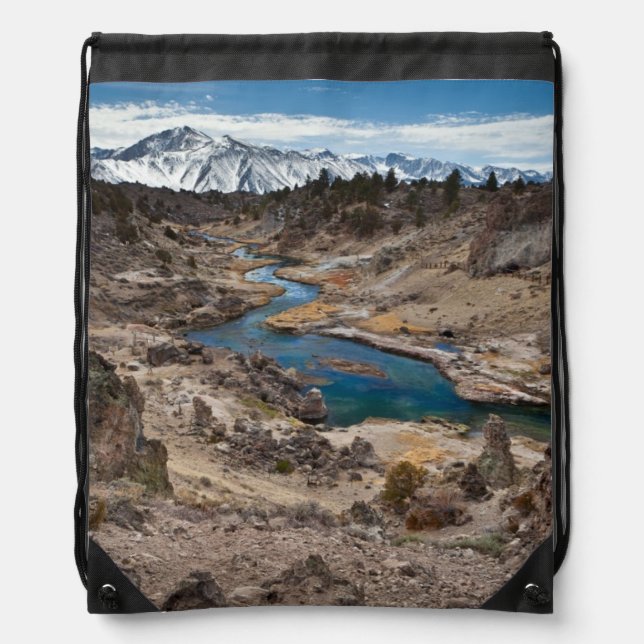 Hot Creek Gulch Drawstring Bag (Front)