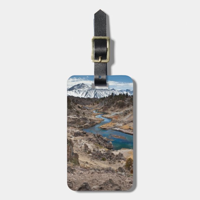 Hot Creek Gulch Luggage Tag (Front Vertical)