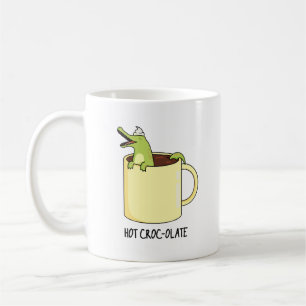 Hot Croc-colate Funny Crocodile Pun Coffee Mug