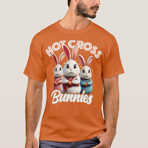 Hot Cross Bunnies Funny Easter Tee