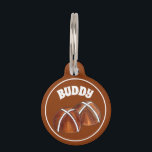Hot Cross Buns British Food Baking Pastry Bakery Pet ID Tag<br><div class="desc">Design features an original marker illustration of a pair of hot cross buns, a sweet spiced bun made with fruit and marked with an X on the top. A baked good served on Good Friday and during the Easter season, hot cross buns are popular in the United Kingdom, Ireland, Australia,...</div>