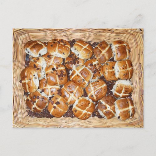 Hot Cross Buns Easter Basket 1 Holiday Postcard