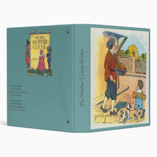 Hot-cross Buns, Mother Goose Nursery Rhyme Picture 3 Ring Binder