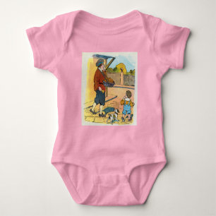 Hot-cross Buns, Mother Goose Nursery Rhyme Picture Baby Bodysuit
