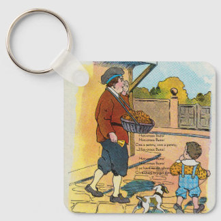 Hot-cross Buns, Mother Goose Nursery Rhyme Picture Keychain