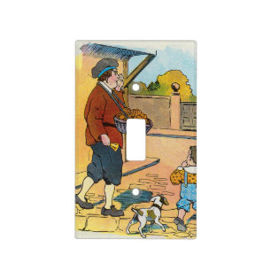 Hot-cross Buns, Mother Goose Nursery Rhyme Picture Light Switch Cover