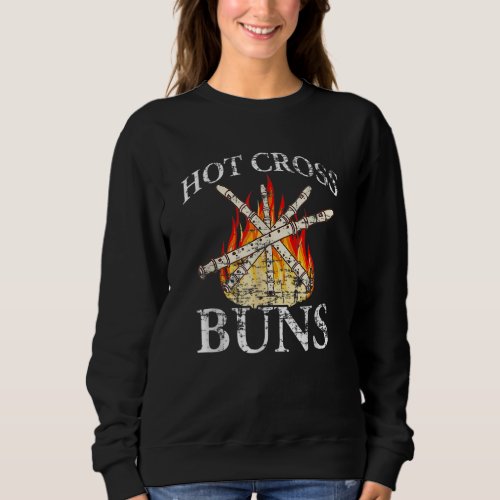 Hot Cross Buns Pattern For Dad Fathers Day Sweatshirt