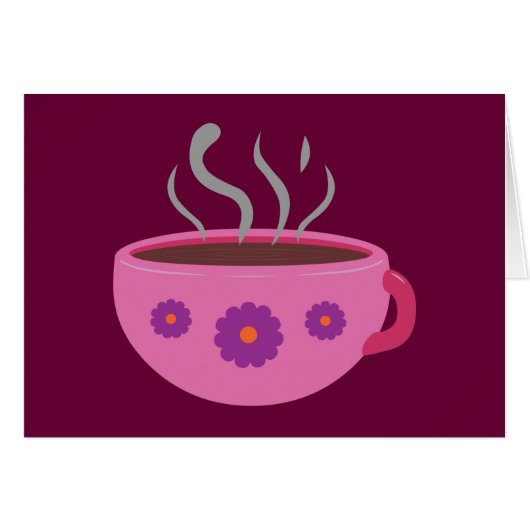 Hot Cup of Coffee Cards (Front Horizontal)