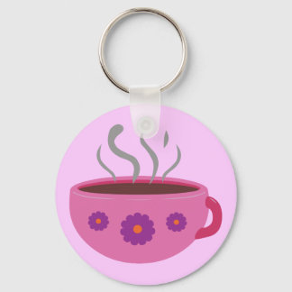 Hot Cup of Coffee Keychain