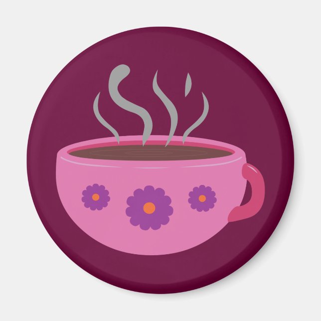 Hot Cup of Coffee Magnet (Front)