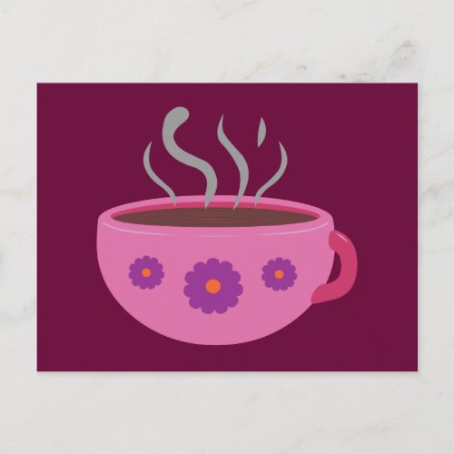 Hot Cup of Coffee Postcard