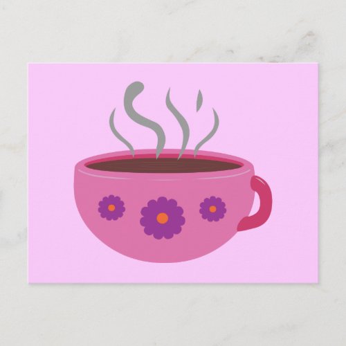 Hot Cup of Coffee Postcard