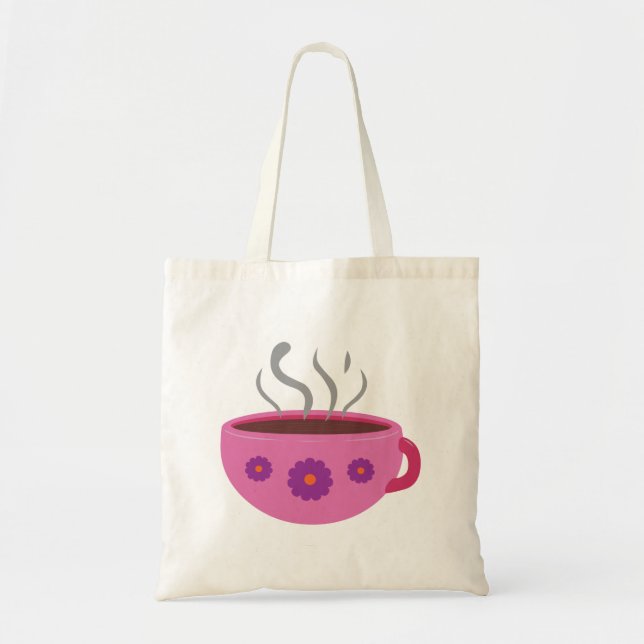 Hot Cup of Coffee Tote Bag (Front)