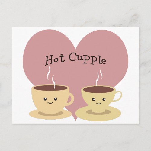 Hot Cupple Postcard