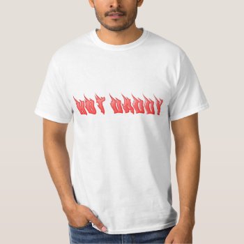 Hot Daddy In Red T-shirt by FUNNSTUFF4U at Zazzle