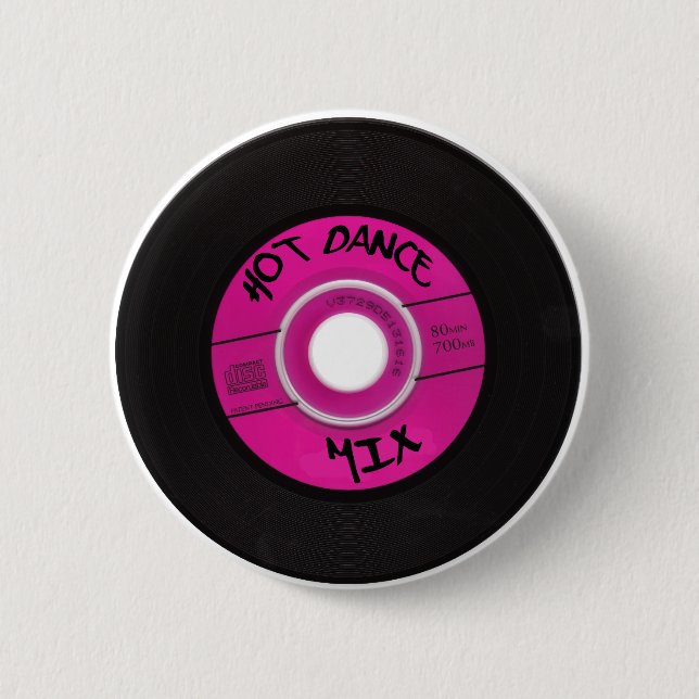 HOT DANCE MIX CD button (Front)