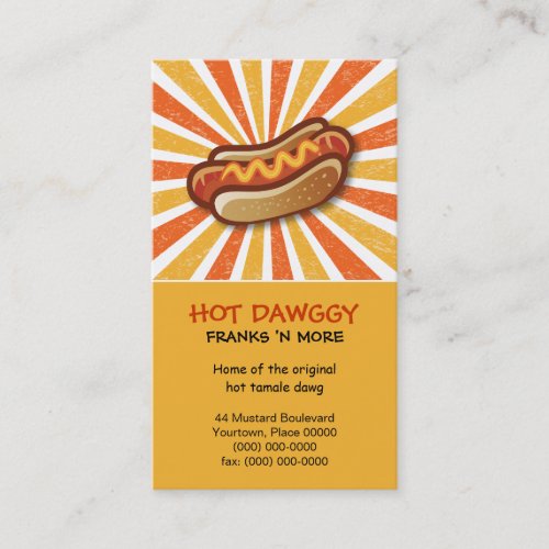 Hot Dawg Business Card