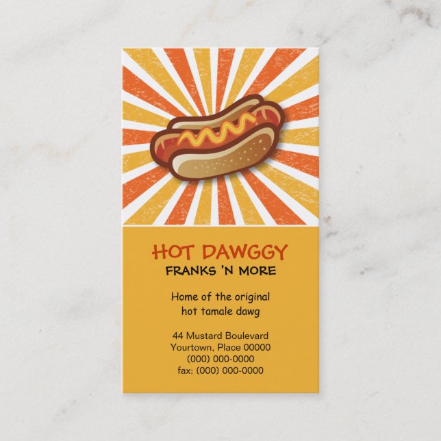 Hot Dawg Business Card (Front)