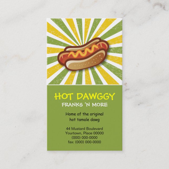 Hot Dawg Business Card (Front)