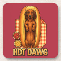 Hot Dawg Funny Dachshund Hot Dog Parody Cute Dog 