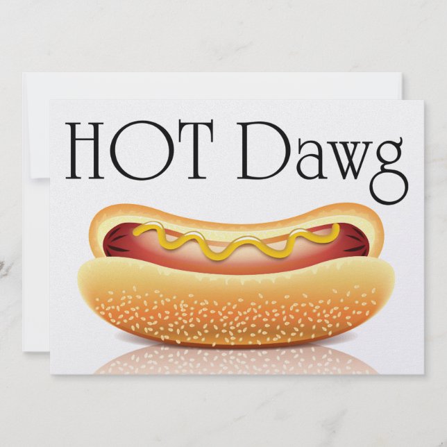 Hot Dawg or Other! Invitation (Front)