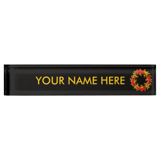 HOT DESK NAME PLATE (Front)