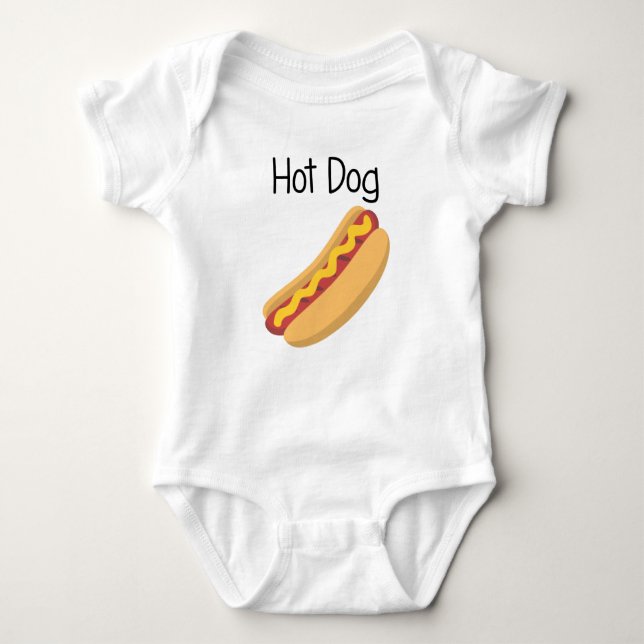 Hot Diggity Dog Baby Bodysuit (Front)