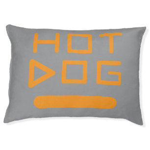 Hot Diggity Dog Bed – Punny & Plush Comfort!