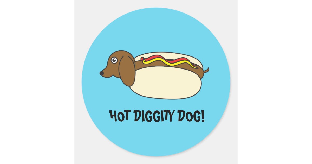 Hot Diggity Dog Paper Party Plates Small