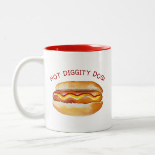 Hot Diggity Dog Cookout Coffee Mug – Funny BBQ Par