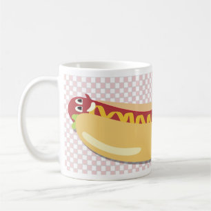 Hot Diggity Dog Fun Vintage Cartoon Retro Art Coffee Mug