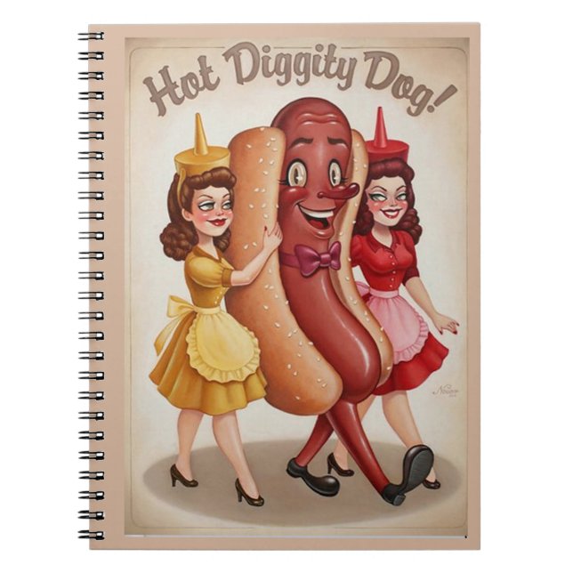 hot diggity dog! notebook (Front)