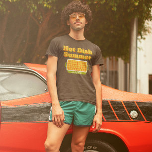 Hot Dish Summer Funny Casserole Graphic T-Shirt