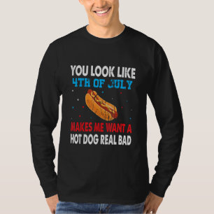 Hot Dog 4th of July Matching Family USA  Patriotic T-Shirt