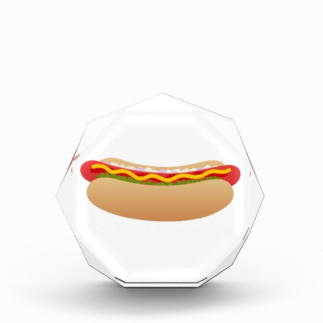 Hot Dog Acrylic Award (Front)