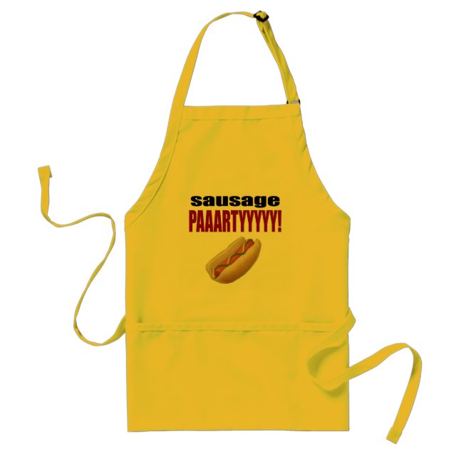 hot dog adult apron (Front)