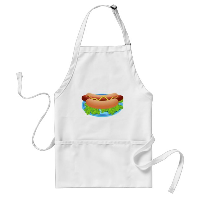 Hot Dog Adult Apron (Front)