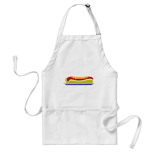 Hot Dog Adult Apron (Front)