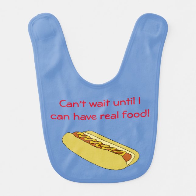 Hot Dog Baby Bib (Front)