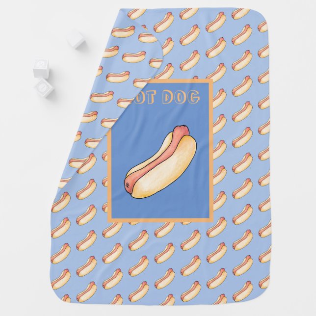 Hot dog baby blanket (In Situ)