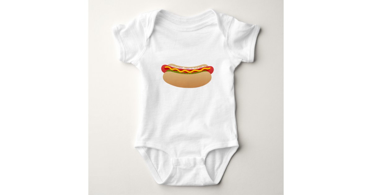 Hot Dog Baby Bodysuit Zazzle
