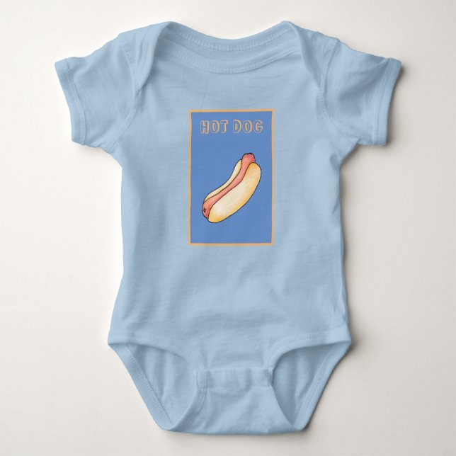 Hot dog baby bodysuit (Front)