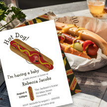 Hot dog! Baby Shower Invitation