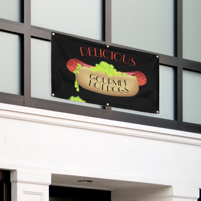 Corn Dogs Advertising Vinyl Banner – Customizable Sizes – Made In USA