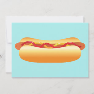 Hot Dog Barbecue Party Invitation