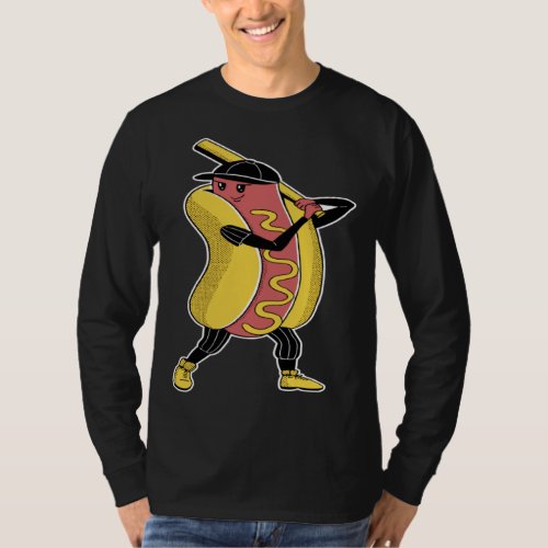 Hot-dog baseball sports T-Shirt