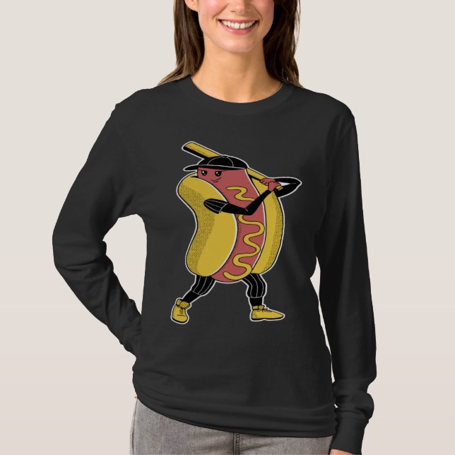 Hot-dog baseball sports T-Shirt (Front)