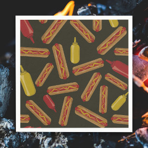 Hot dog BBQ Napkins